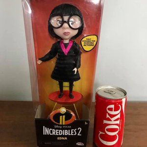 Disney Store Pixar Edna The Incredibles 2 8" Action Figure Doll Toy New